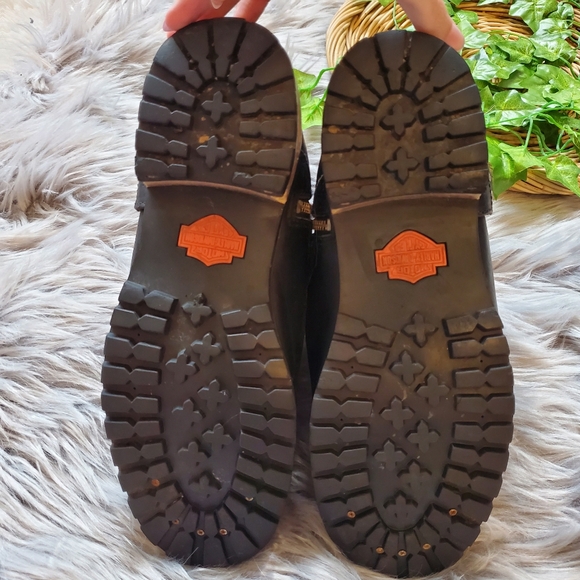 Men’s Harley Davidson Monterey Side Zip Up Boots 95002 - Picture 15 of 17